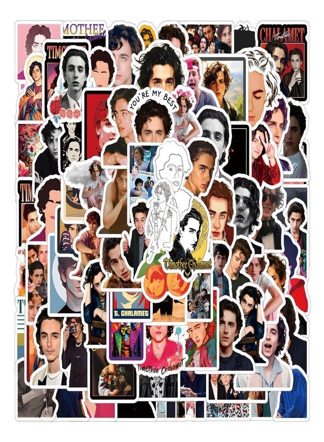 BLCAFEE 127PCS Timothee Chalamet Stickers, Aesthetics Graffiti Waterproof Vinyl Decal for Birthday Party Supplies Decoration Favors for Water Bottles Laptop Suitcase Scrapbooking Choice … - Image 1